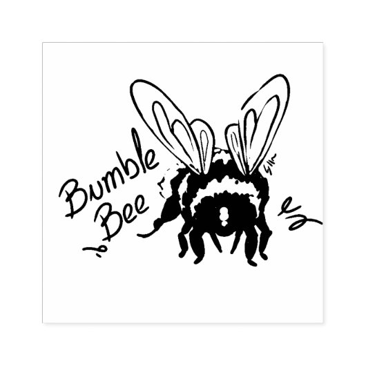 Bumble Bee  Rubberstempel (Afrduk)