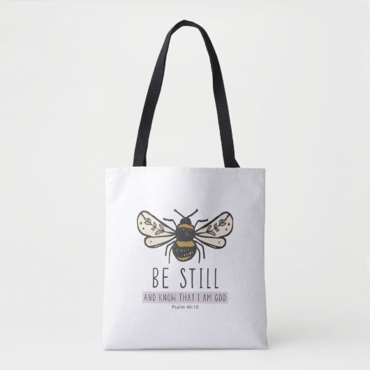 bumble bee scripture tote bag (Voorkant)