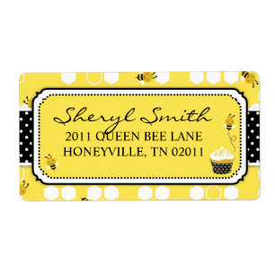 Bumble bee Shipping Label