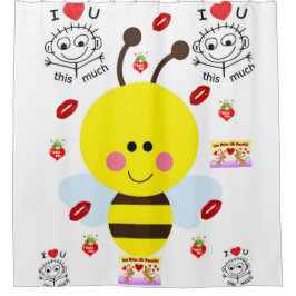 Bumble Bee Shower Curtain Douchegordijn