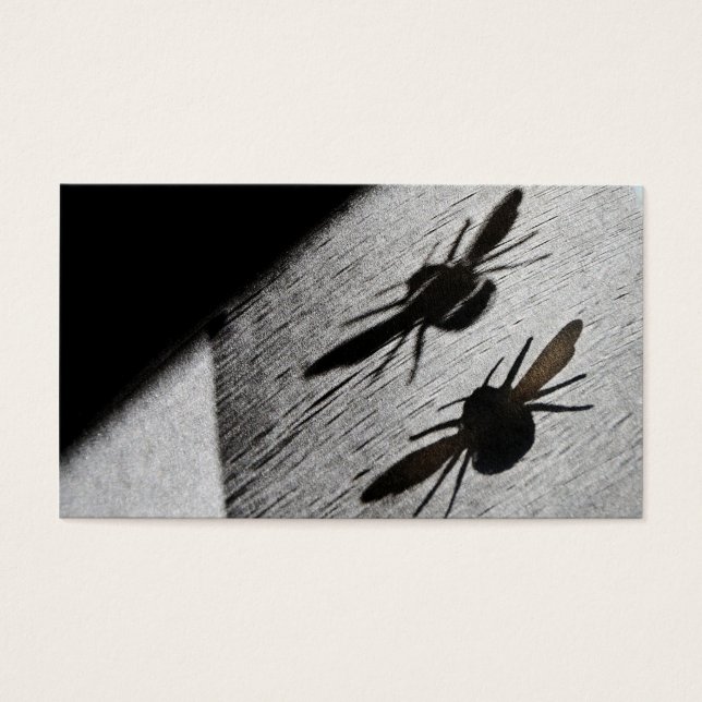 Bumble Bee Silhouette Shadow Visitekaartje (Voorkant)