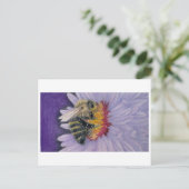 Bumble Bee Sketch Print Briefkaart (Staand voorkant)