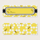 Bumble Bee Skinny Gift Label Mini Visitekaartjes (Voorkant /achterkant)