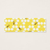 Bumble Bee Skinny Gift Label Mini Visitekaartjes (Achterkant)