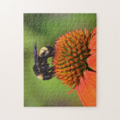 Bumble Bee Sluiten Oranje aanjager Puzzle Legpuzzel (Verticaal)