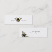 Bumble Bee Social Calling Card Mini Visitekaartje (Voorkant / Achterkant)