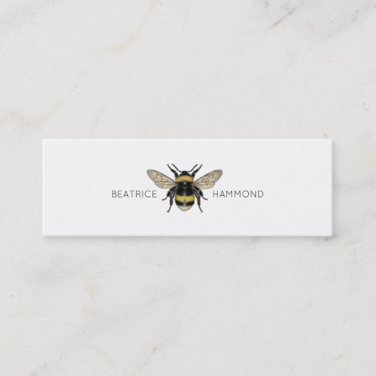 Bumble Bee Social Calling Card Mini Visitekaartje (Voorkant)