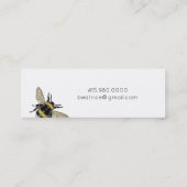 Bumble Bee Social Calling Card Mini Visitekaartje (Achterkant)