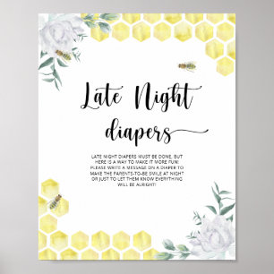 Bumble Bee \ Spel met luiers in de late uurtjes Poster
