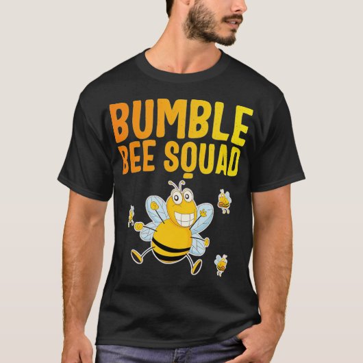 Bumble Bee Squad, Bumblebee Team Group, Cute Gift T-shirt (Voorkant)