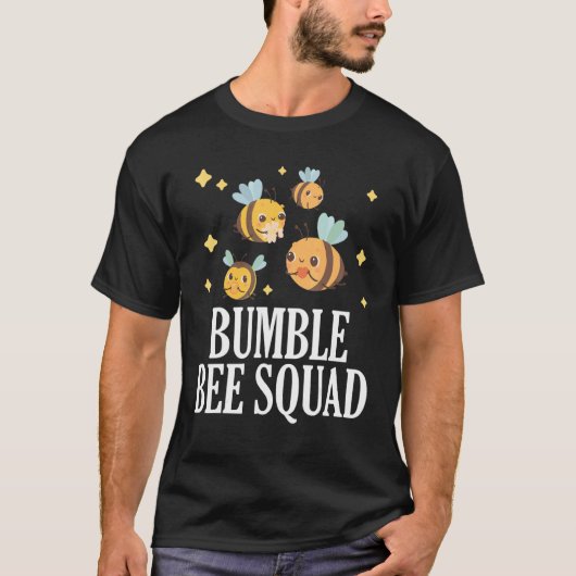 Bumble Bee Squad Honing Leuke Bijenhouder Bijenapi T-shirt (Voorkant)