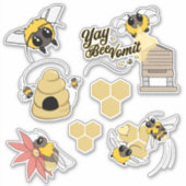 Bumble Bee Sticker Set (Voorkant)