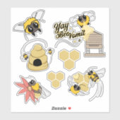 Bumble Bee Sticker Set (Vel)