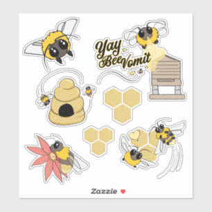 Bumble Bee Sticker Set