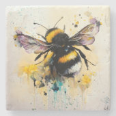 Bumble Bee Stone Onderzetter (Voorkant)