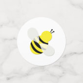 Bumble Bee Striped Polka Dots Baby shower Confetti (Kleine voorkant)