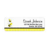 Bumble Bee Striped Retouradres Etiket (Voorkant)