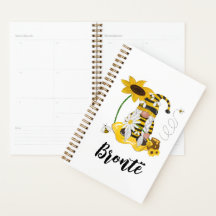 Bumble Bee Sunflower Persoonlijke Gnome Planner