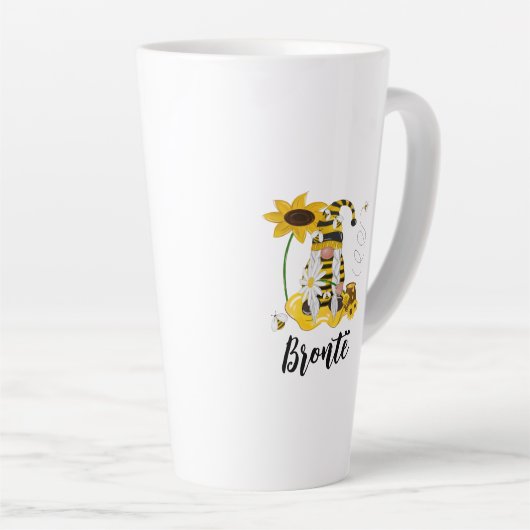 Bumble Bee Sunflower Persoonlijke Mok gnome (Rechterhoek)