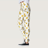Bumble Bee Sunflower Yellow Gnome Leggings (Links)