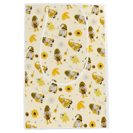 Bumble Bee Sunflower Yellow Gnome Tissue Paper Medium Cadeauzakje