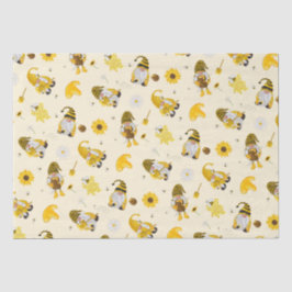 Bumble Bee Sunflower Yellow Gnome Tissue Paper Tissuepapier