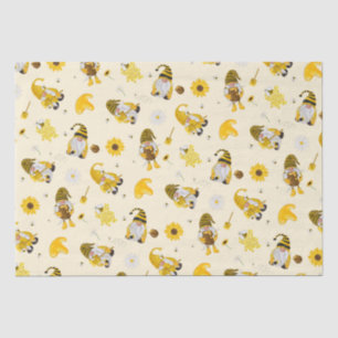 Bumble Bee Sunflower Yellow Gnome Tissue Paper Tissuepapier