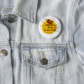 Bumble Bee & The Flower_ Ronde Button 5,7 Cm (In situ)