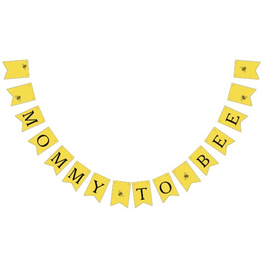 Bumble bee thema baby bijendouche vlaggetjes (Alle)