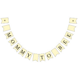 Bumble bee thema baby bijendouche vlaggetjes