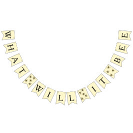 Bumble bee thema baby bijendouche vlaggetjes