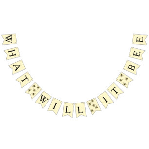 Bumble bee thema baby bijendouche vlaggetjes