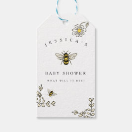 Bumble Bee Thema Geel Zwart Favor Tag Cadeaulabel