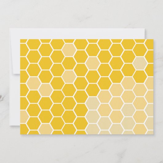 Bumble Bee Thema Verjaardag Dank u kaarten (Achterkant)