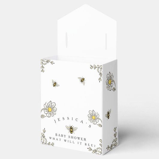 Bumble Bee Theme Baby shower Bedankdoosjes (Geopend)