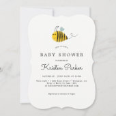 Bumble Bee Theme Baby shower Invitation Kaarten (Voorkant)