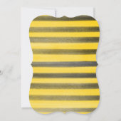 Bumble Bee Theme Baby shower Invitation Kaarten (Achterkant)