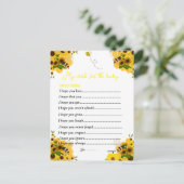 Bumble bee themes gender laten de wensen van de pa briefkaart (Staand voorkant)