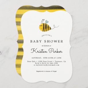 Bumble Bee Thered Baby shower Invitation Cards Kaart