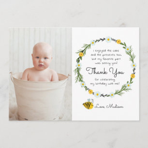 Bumble Bee Thlege Birthday Bedankt kaarten