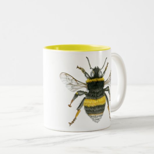 Bumble Bee. Two Tone Mok (Voorkant rechts)