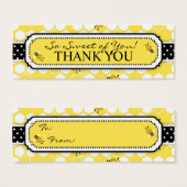 Bumble Bee TY Skinny Gift Label 2 Mini Visitekaartjes (Voorkant /achterkant)