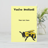 Bumble Bee, uitnodiging (Staand voorkant)
