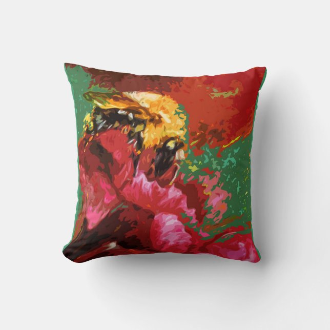 Bumble Bee van Alexandra Cook Kussen (Voorkant)