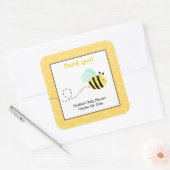 Bumble Bee Vierkante Favor Stickers (Envelop)