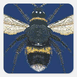 Bumble Bee Vierkante Sticker