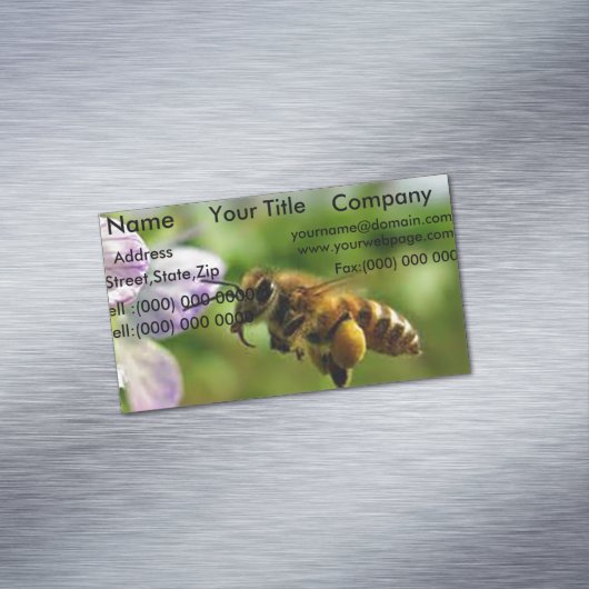 Bumble Bee Visitekaartje magneten (Voorbeeld)