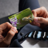 Bumble Bee Visitekaartje magneten