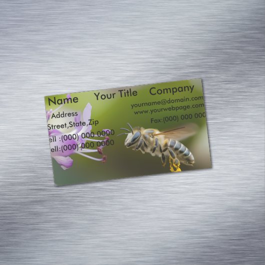 Bumble Bee Visitekaartje magneten (Voorbeeld)