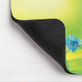 Bumble bee vliegt over een weide Illustratie Muismat (Hoek)